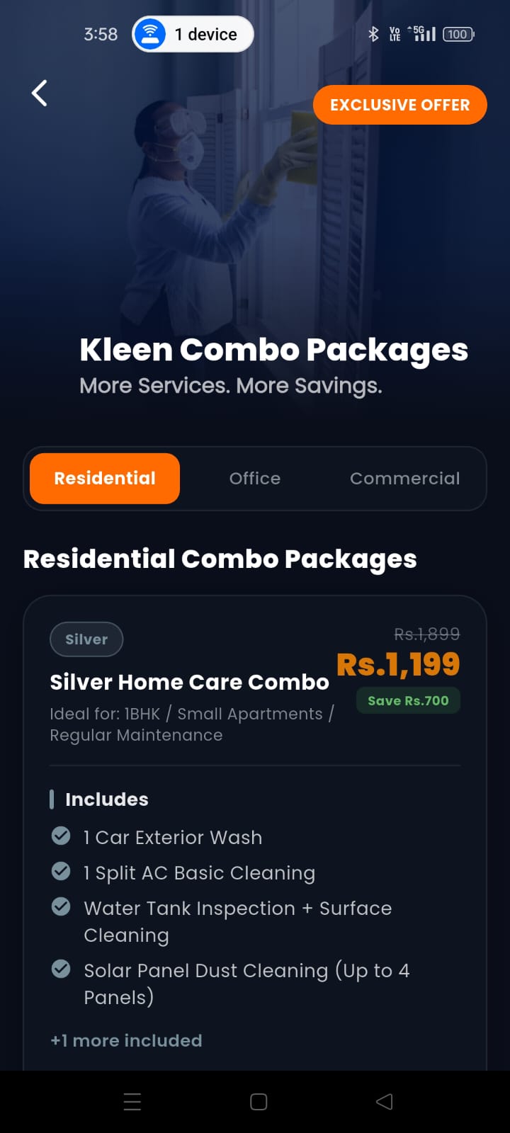 Kleen App Tech Tracking