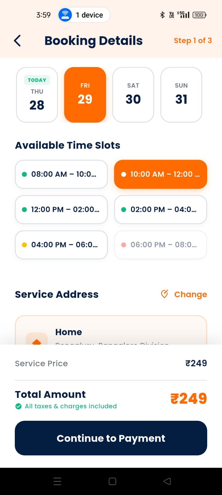 Kleen App UPI Checkout